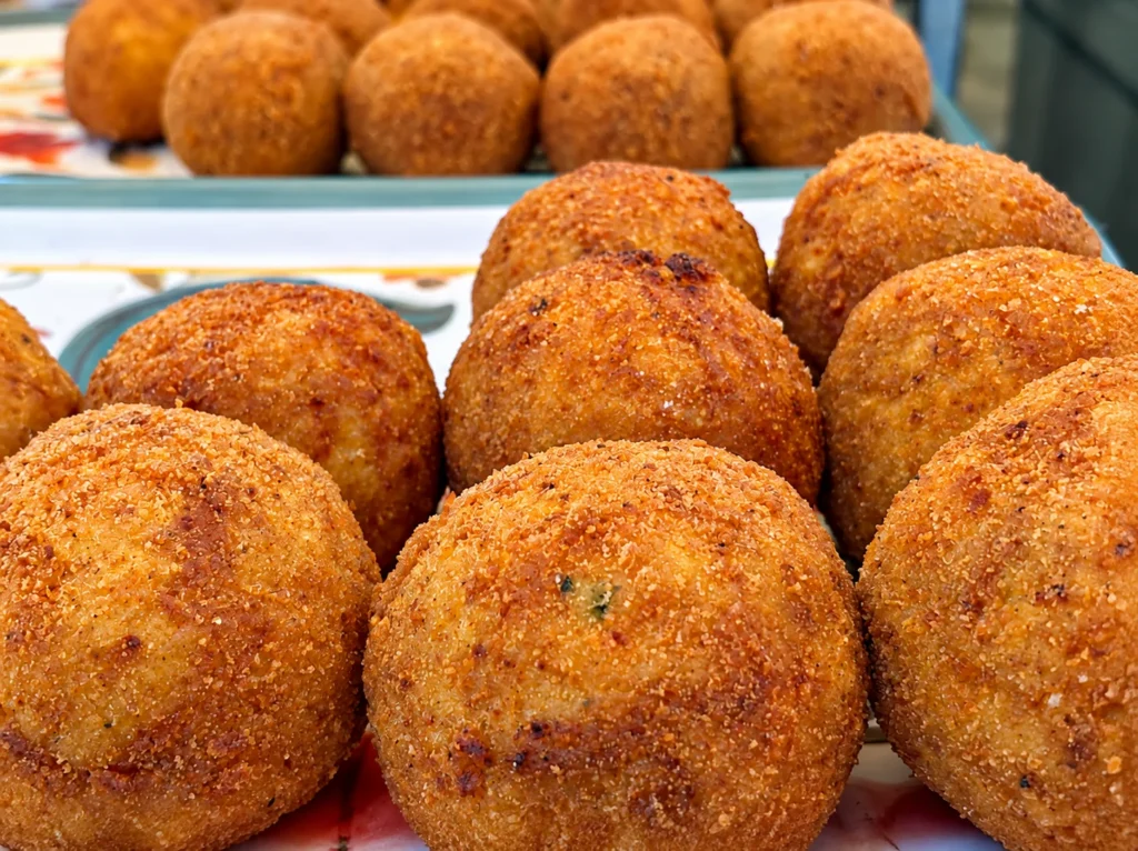 Traditional Sicilian arancina from Palermo