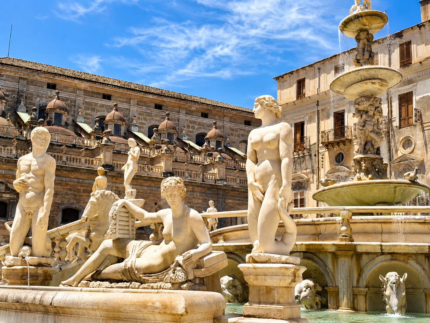 Fontana Pretoria in Piazza Pretoria, Palermo