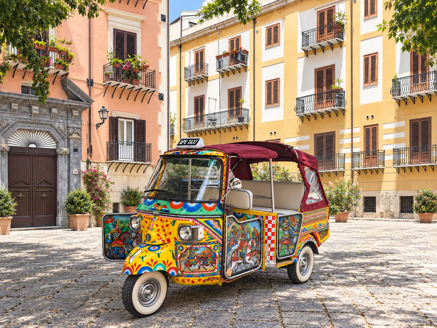 Piaggio Ape taxi in Palermo