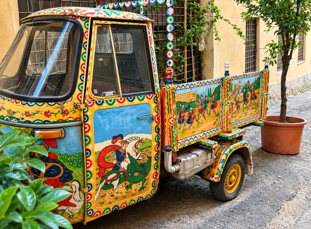 Piaggio Ape taxi in Palermo