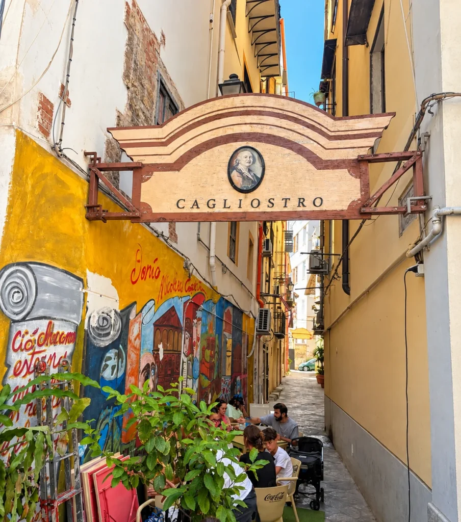 Vicolo Cagliostro in Palermo