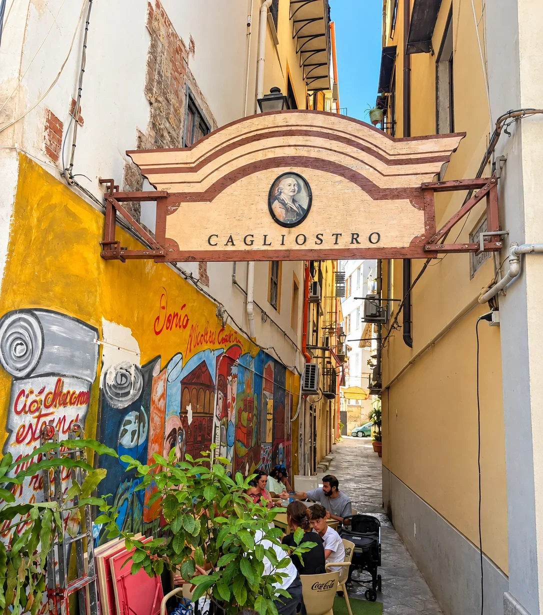 Vicolo Cagliostro in Palermo
